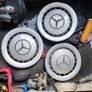 Chrome Mercedes Wheel Trims Image 2