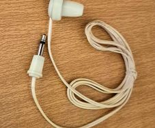 Vintage 1970s Mono Single Ear Bud Listening Piece Earphone