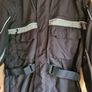 Mens motorbike waterproof Cordura jacket coat with shoulder and elbow pads armour Size medium black heavy biker motorcycle Image 7