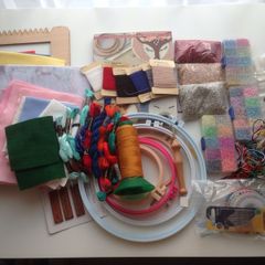 Punch needle embroidery set