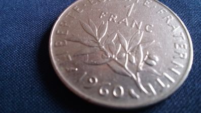 One French Franc Coin 1960