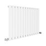 White Horizontal Flat Radiator 60cm/89cm Single Panel Image 2