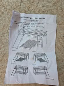 Bunk bed with slide