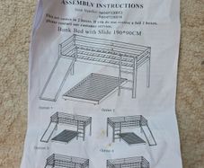 Bunk bed with slide
