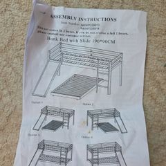 Bunk bed with slide
