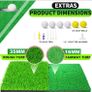 Golf Net, 10x7ft Practice Net with Chipping Nets, Gifts for Golfer Golf Hitting Aid Nets for Backyard Training with Chipping Nets, Foldable Mat, Silk Target, 8 Tees, 6 Balls, Carry Bag Image 5