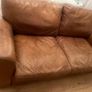 brown leather couches x 2 - will sell separately 650 each Image 4