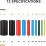Heat Shrink Tubing 560 Pcs Electric Insulation Tube Heat Shrink Wrap Cable Sleeve 5 Colors 12 Sizes, Rohs Certification - Eventronic Image 2