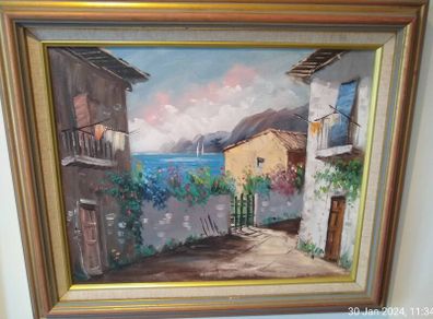 Signed Oil on Canvas painting (24026)