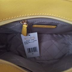 Genuine Michael Kors mini tote ( Sunshine) Jet Set Travel Saffiano Leather.