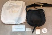 Authentic Chloe Marcie black lambskin leather bag