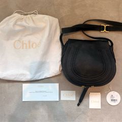 Authentic Chloe Marcie black lambskin leather bag