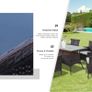 7 Pcs Rattan Dining Set-Brown Image 5