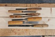 7 chisels and gouges, incl. Marples and Addis