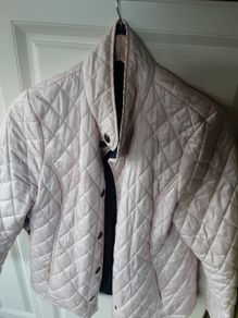 ladies pale pink quilted jacket