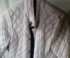 ladies pale pink quilted jacket