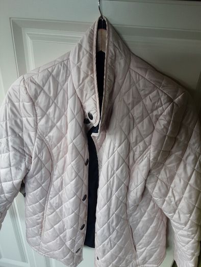 ladies pale pink quilted jacket