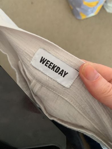 Wide leg Weekday trousers