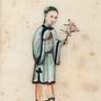 Antique Fine Pair of Chinese Watercolor Paintings on Rice Paper Image 8