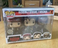 Stranger Things Robin Steve Vecna Funko Pop 3 Pack - New