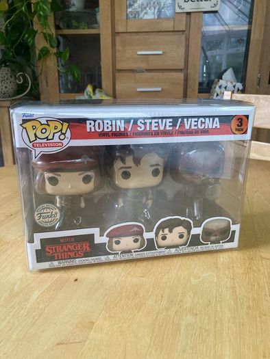 Stranger Things Robin Steve Vecna Funko Pop 3 Pack - New