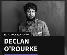 Declan O'Rourke - Vicar Street 17th October. 2 tickets