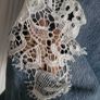 LEVI'S customised with lace and jewels Sz 10 UK Image 4