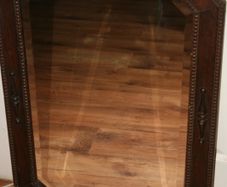 Vintage Heavy Oak Mirror