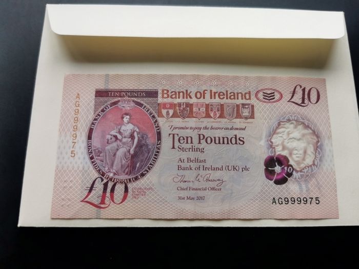 10 Pounds Northern Ireland High Serial Number For Sale in Tallaght ...