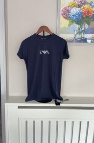 Brand-new Mens Emporio Armani Navy Logo T- Shirt