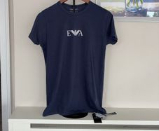 Brand-new Mens Emporio Armani Navy Logo T- Shirt