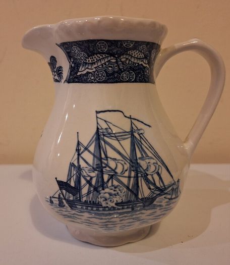 SALE! Small Blue and White WEDGWOOD Friendship Salem Milk / Cream / Water Jug