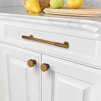 10 Pack Antique Brass Cabinet Pulls 5 Inch(128mm) Hole Centers Kitchen Cabinet Handles Solid Zinc Alloy Cabinet Hardware Drawer Pulls