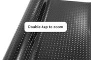 Rubber Garage Floor Mats 1M x 5M / 3.3Ft x 16.4Ft Anti-Slip Diamond Plate Mat 3mm Thick Heavy Duty Commercial Flooring Mat Roll for Under Car, Gym, Garage, Warehouse, Black