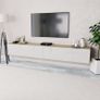 TV Cabinets 2 pcs Chipboard 120x40x34 cm High Gloss White Oak Image 5