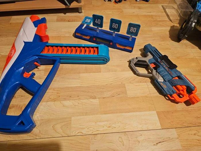 NERF Guns, target and bullets