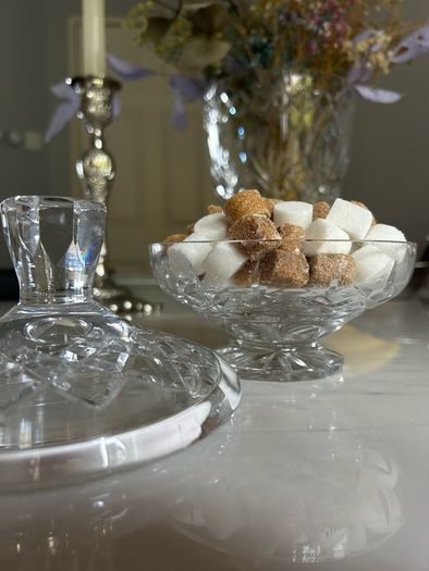 Vintage Cavan crystal Candy dish w lid