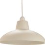 Retro Designed Matt White Curved Metal Ceiling Pendant Light Shade | 60w Maximum | 29cm Diameter (FREE POSTAGE) Image 3