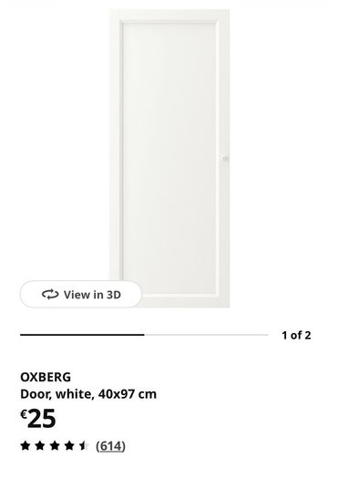 Ikea Billy Oxberg Doors Pair