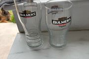 Bulmers 1 pint glass x2