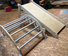 Toddlers slide and climbing rail