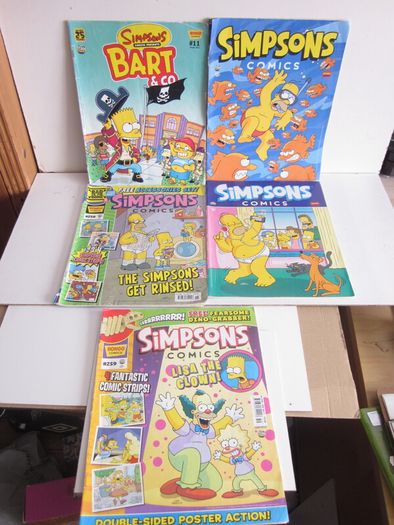 Five Simpsons Comics Published by Bongo Comics