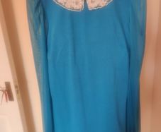 BNWT Turquoise embroidered  long sleeve Atmosphere dress size UK10 EU38 Postage included