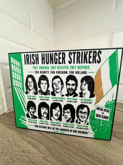 1981 hunger strike light box