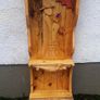 Rustic Driftwood Couple floating shelf display Image 9