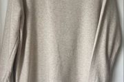 sweatshirt H&amp;M long sweatshirt 100% cotton curved based size medium beige