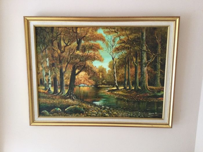 Art - Vintage Oil on Canvas,  ( J. Smyth)