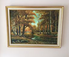 Art - Vintage Oil on Canvas,  ( J. Smyth) ( Reduced)