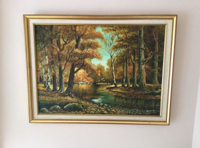 Art - Vintage Oil on Canvas,  ( J. Smyth)