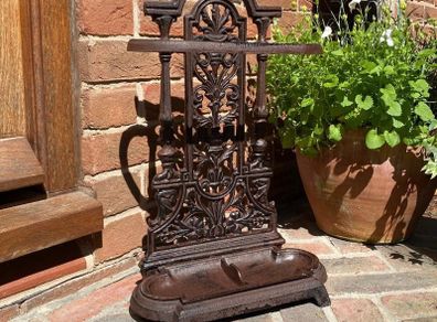 Vintage Style Cast Iron Umbrella Stand NEW